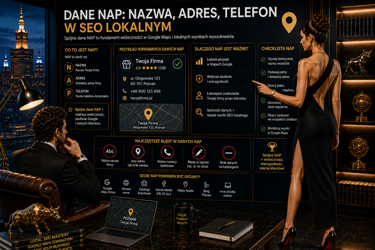 Dane NAP (nazwa, adres, telefon) w SEO lokalnym – dlaczego spójność jest kluczowa?