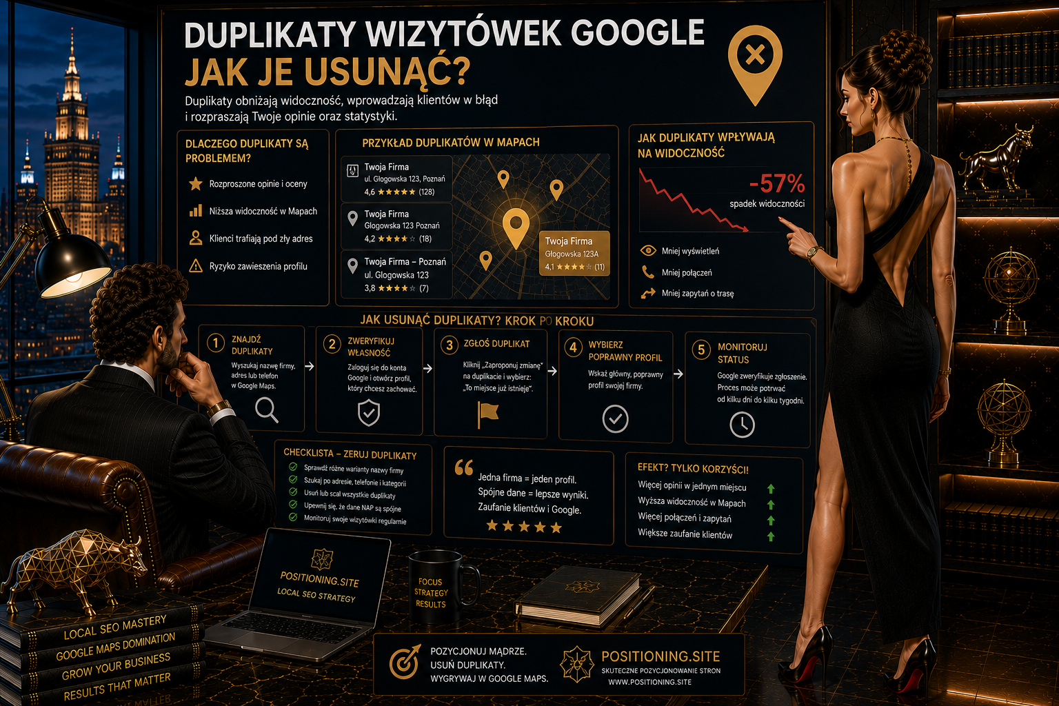 Duplikaty wizytówek Google – jak je znaleźć i skutecznie usunąć?